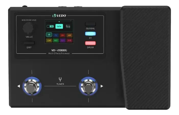 Guitar Bass Multi Effects Processor Pedal Vedo Vd-2000g
