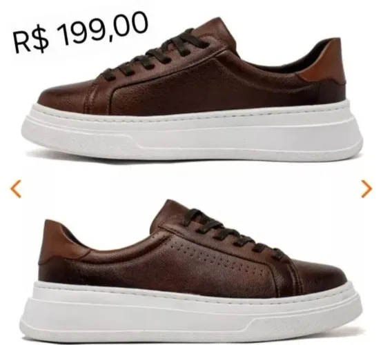 Sapataneis Couro La Roche Masculino Tamanho 43