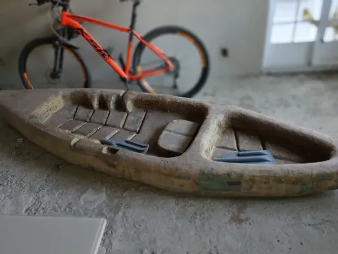 Vendo barco de fibra de vidro enchimento de isopor, não afunda precisa de acabamento