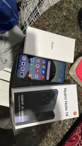 Celular redmi note 14 novo na caixa 