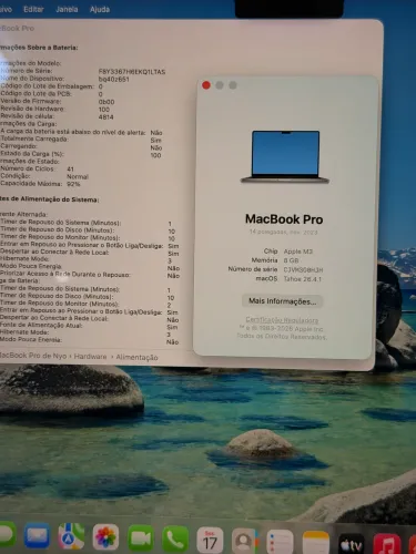 MacBook Pro M3 Cinza 1TB