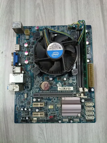 KIT PLACA MÃE 1155 CORE 2 DUO