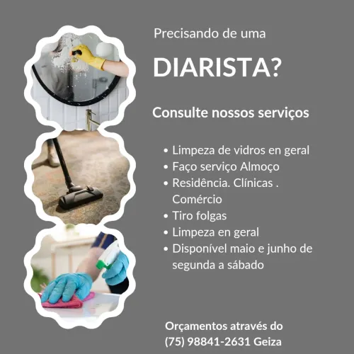 Faxinas e diárias