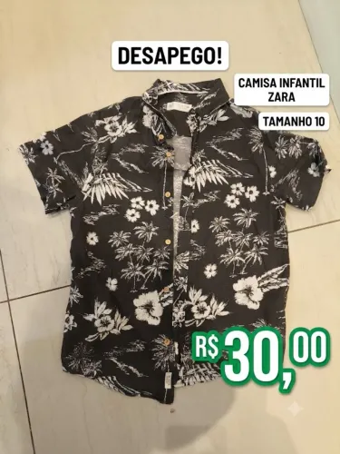 Camisa infantil Zara