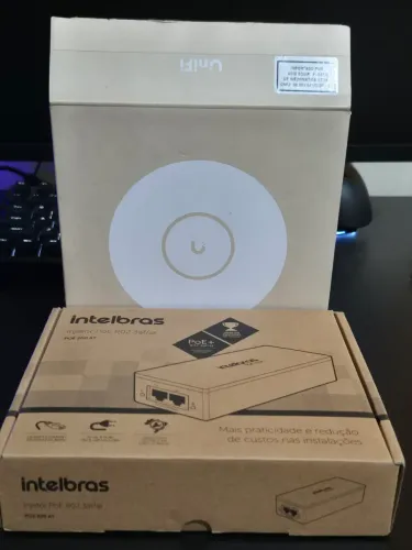 Access Point U7 Lite + Injetor PoE Intelbras 
