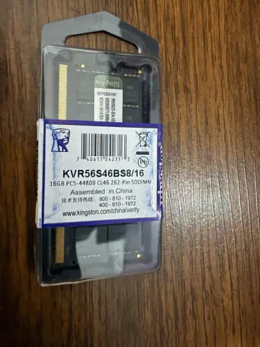 Memória Kingston DDR5 16GB 5600MHz para Notebook - Nova e Lacrada