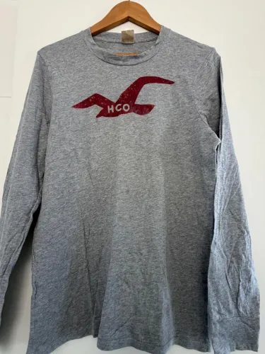 Camiseta manga longa Hollister