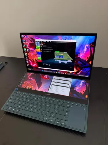 Notebook Gamer i9, 32 GBs + RTX 3080 (Tela OLED) Zenbook Pro Duo