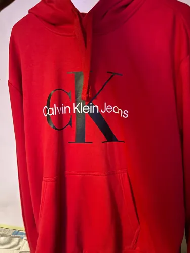 Casaco Moletom Calvin Klein Original Vermelho
