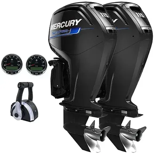 Parelha Mercury 115hp CT SEA PRO - Motor de Popa 