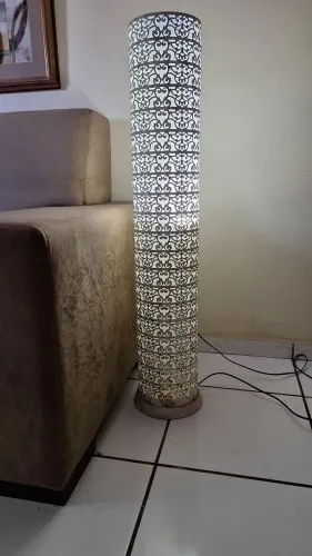 Abajur pedestal estilo francês