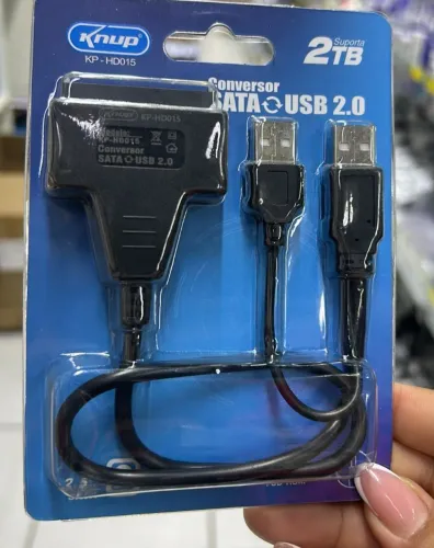 Cabo Conversor SATA para USB 2.0 - Entrega Grátis
