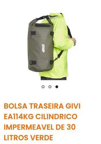 Vendo bag GIVI para Moto , IMPERMEÁVEL - cor verde militar