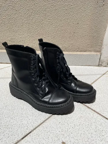 Bota Coturno Preta