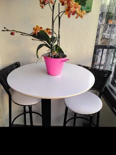 Mesa bistrô para varanda