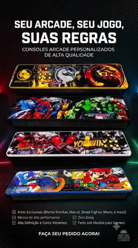 Fliperama Multijogos portátil