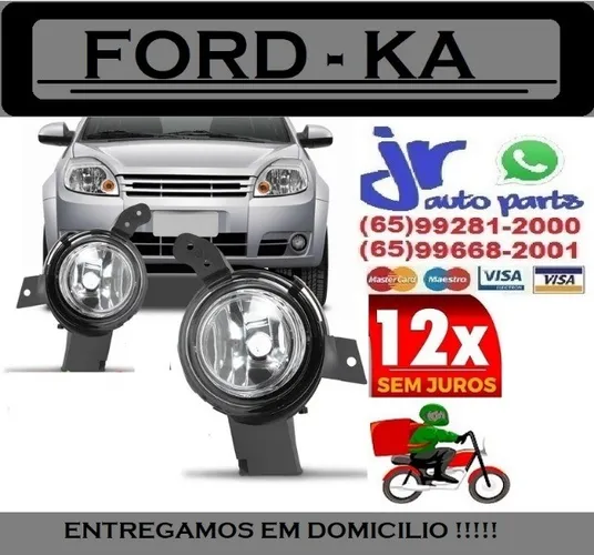 Farol de Milha  ford Ka 08 09 10 11 Auxiliar Neblina