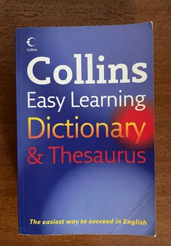 Dicionário Collins Easy Learning Dictionary&Thesaurus, Importado.