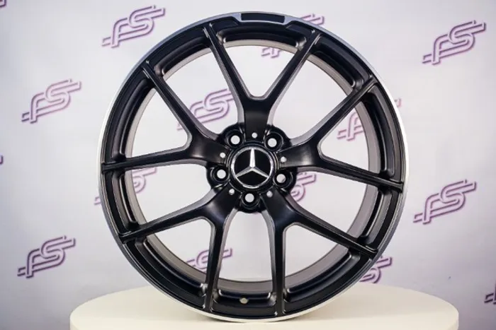 Rodas Mercedes A-45 Preto Fosco 5x112 - 19x8,5 e 19x9,5 aro 19 duas talas