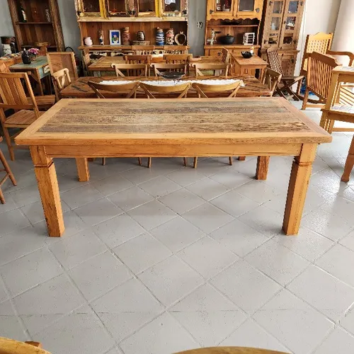 Mesa De Demolição Com Tampo Rústico