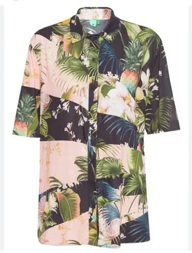 Camisa Farm com botões - brechó on-line 