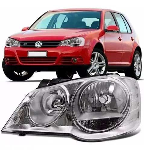 Farol Cromado Golf 2008 2009 2010 11 2012 2013 2014 Esquerdo