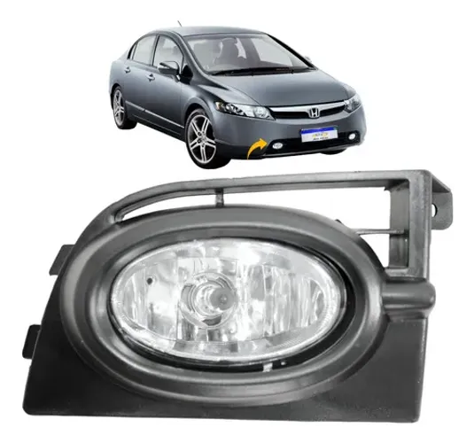 Farol Milha Auxiliar Honda New Civic 2006 2007 2008 Novo L.d