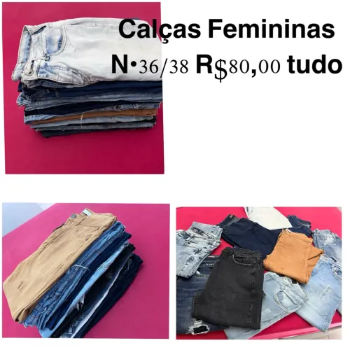 Calças 36/38 feminina