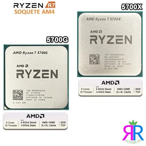 Processadores AMD (Ryzen 5 e Ryzen 7) - A partir de R$ 375,00
