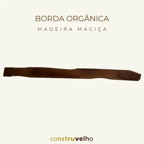 Prancha De Madeira Maciça Com Borda Orgânica
