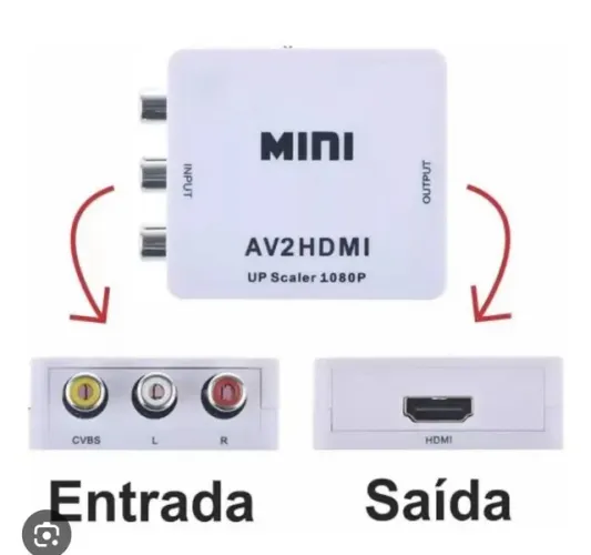 Conversor de video para hd av2 para hdmi