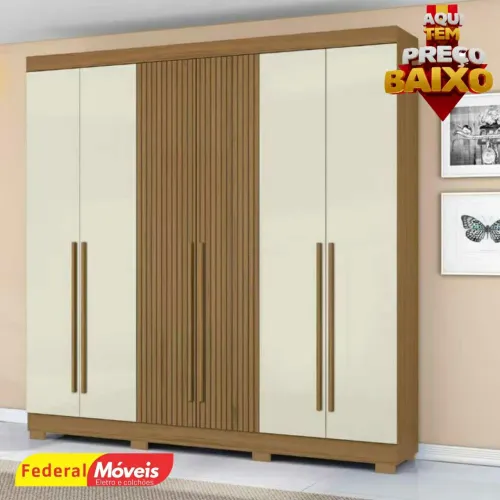 Guarda Roupa com 6 Portas Novo Fazemos Entrega