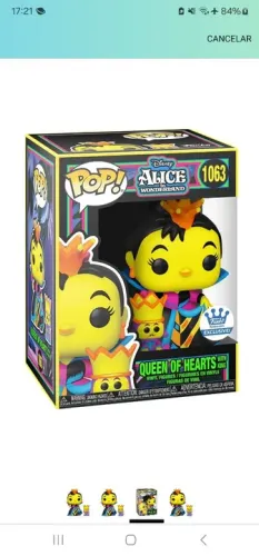 Funko pop queen of hearts 1063 black light