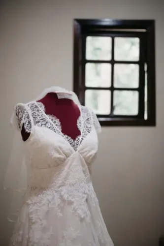 Vestido de noiva Pó de Arroz