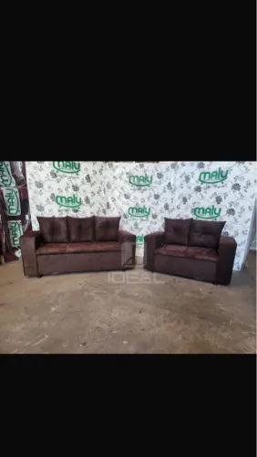 Conjunto de Sofá 2 e 3 Lugares - Conforto e Elegância
