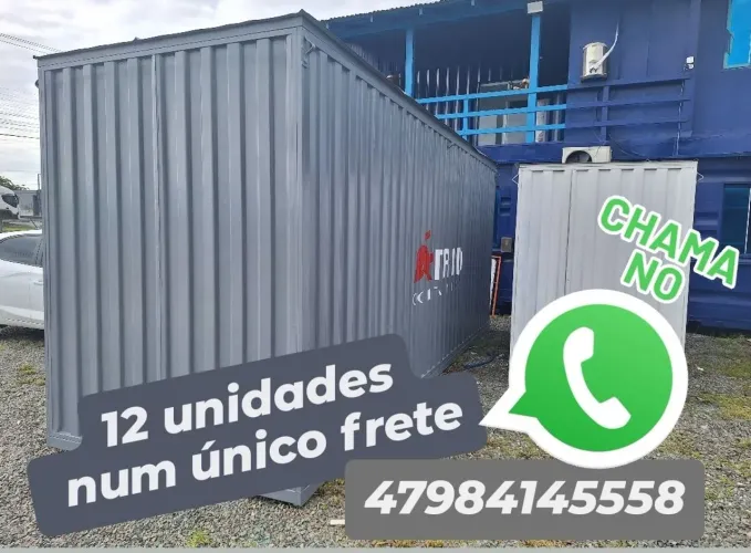 Container top 20 pés desmontável 6mtrs