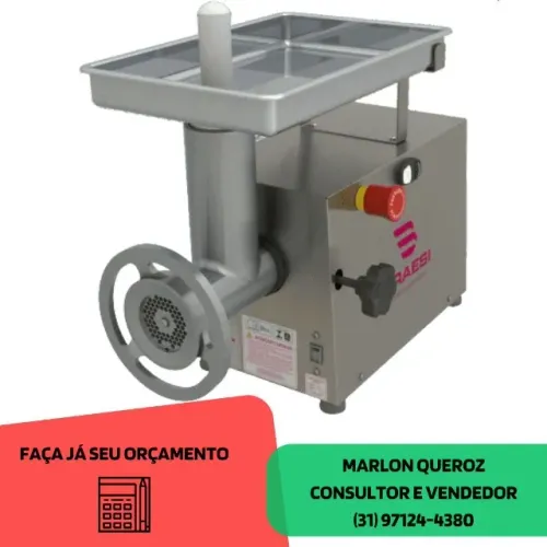 Moedor de carne Boca 10 Braesi Inox Bivolt