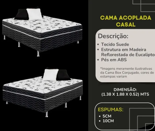 Acoplada box casal promoção 