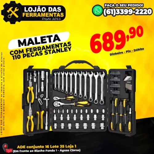 Maleta Com Ferramentas 110 Pecas Stanley