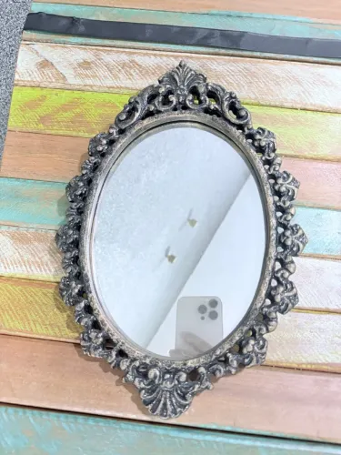 Espelho Decorativo Oval rococó 