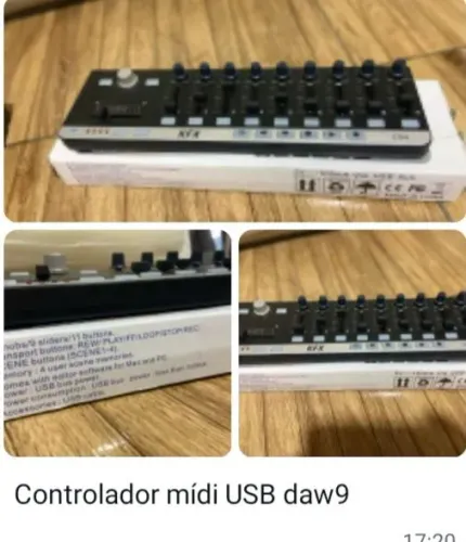 Controlador MIDI USB DAW 9
