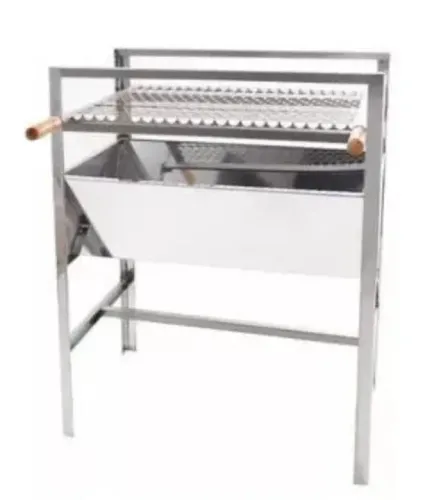 Churrasqueira Pe fixo Inox Grande  ALg