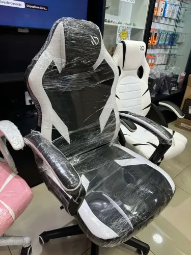 Cadeira Gamer Preta Com ajuste de Altura - Nova Lacrada ( Lojaswiki)