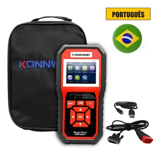 Scanner automotivo carro gasolina diesel de Diagnóstico Konnwei KW850