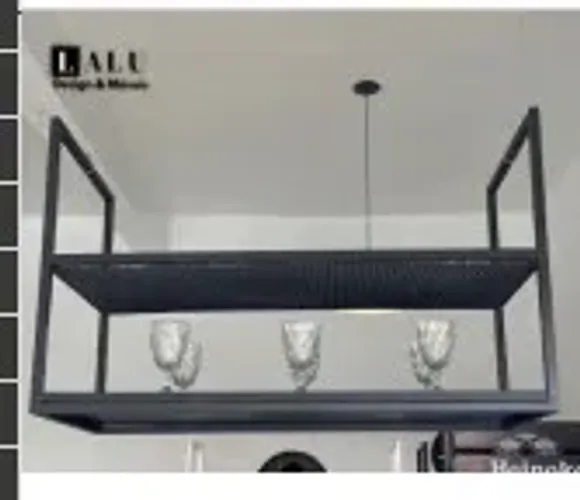 ESTANTE SUSPENSA DESIGN INDUSTRIAL 