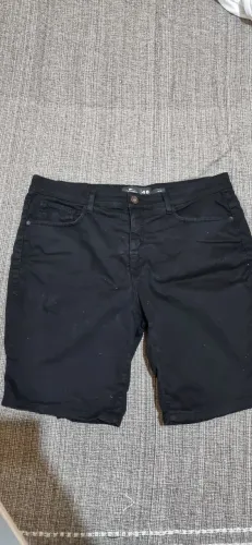 Bermuda Sarja slim preta 48