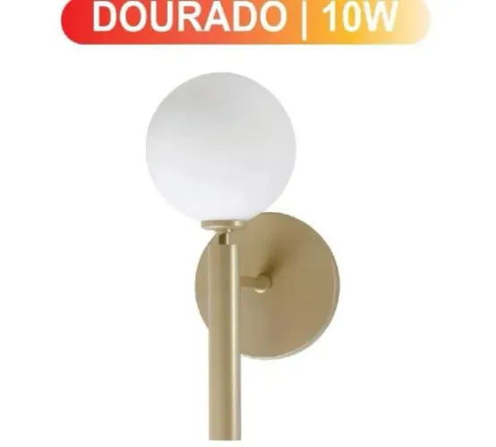 ARANDELA LED GLOBO GOLD G9