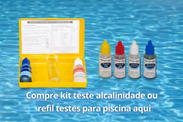 Teste alcalinidade ou refil teste para piscina