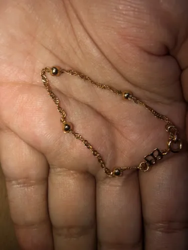 Pulseira Rommanel infantil banhada a ouro nova