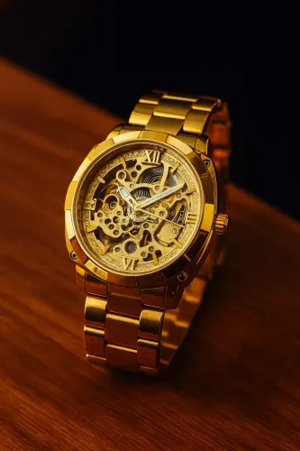 Vendo Relógio Forsnung dourado